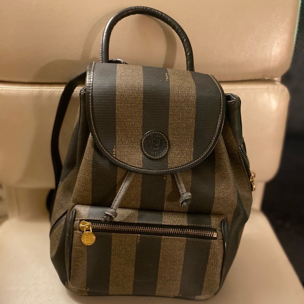 EUC FENDI PENQUIN CANVAS BACKPACK​​​​​​​ - Picture 2 of 15